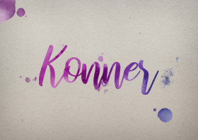 Konner Watercolor Name DP