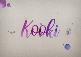 Kooki Watercolor Name DP