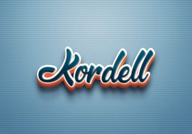 Cursive Name DP: Kordell