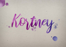 Kortney Watercolor Name DP