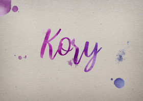Kory Watercolor Name DP