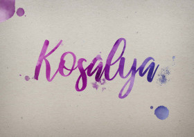 Kosalya Watercolor Name DP
