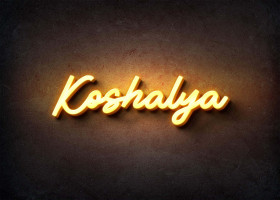Glow Name Profile Picture for Koshalya