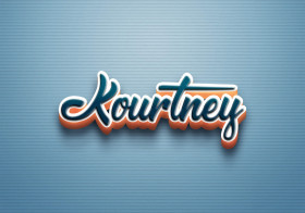 Cursive Name DP: Kourtney