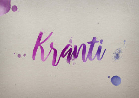 Kranti Watercolor Name DP