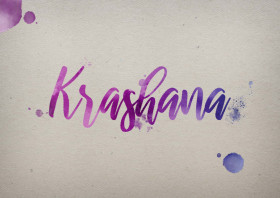Krashana Watercolor Name DP