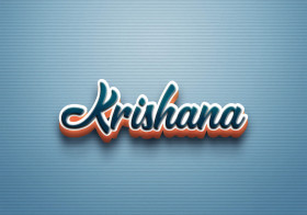 Cursive Name DP: Krishana