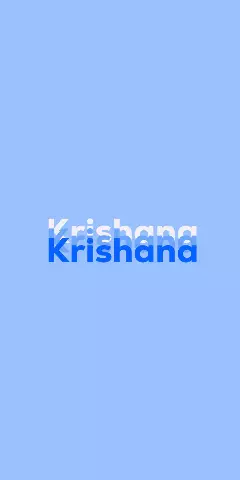 Name DP: Krishana