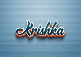 Cursive Name DP: Krishka
