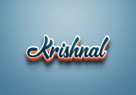 Cursive Name DP: Krishnal