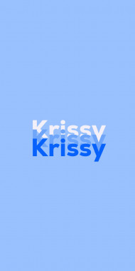 Name DP: Krissy