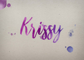 Krissy Watercolor Name DP