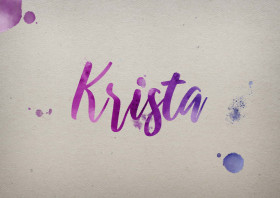 Krista Watercolor Name DP