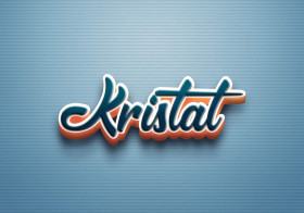 Cursive Name DP: Kristal