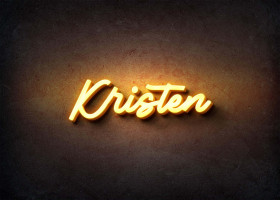 Glow Name Profile Picture for Kristen