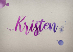 Kristen Watercolor Name DP