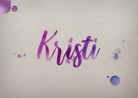Kristi Watercolor Name DP