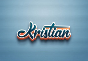 Cursive Name DP: Kristian