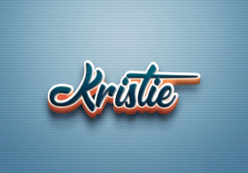 Cursive Name DP: Kristie