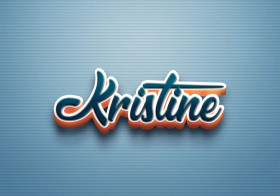 Cursive Name DP: Kristine