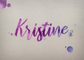 Kristine Watercolor Name DP