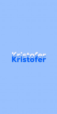 Name DP: Kristofer