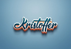 Cursive Name DP: Kristoffer