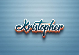 Cursive Name DP: Kristopher