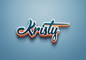 Cursive Name DP: Kristy