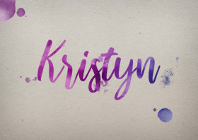 Kristyn Watercolor Name DP