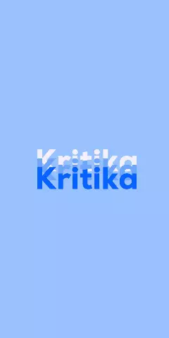Name DP: Kritika