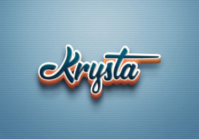 Cursive Name DP: Krysta