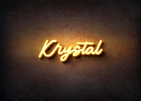 Glow Name Profile Picture for Krystal