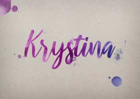 Krystina Watercolor Name DP