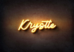 Glow Name Profile Picture for Krystle