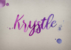 Krystle Watercolor Name DP