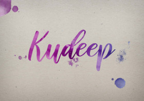 Kudeep Watercolor Name DP