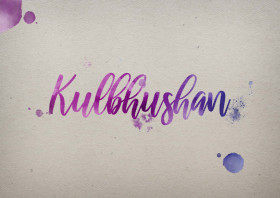 Kulbhushan Watercolor Name DP