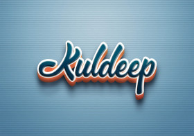 Cursive Name DP: Kuldeep