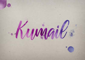 Kumail Watercolor Name DP