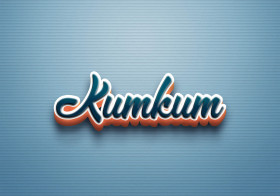 Cursive Name DP: Kumkum