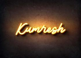 Glow Name Profile Picture for Kumresh