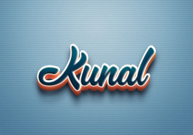 Cursive Name DP: Kunal