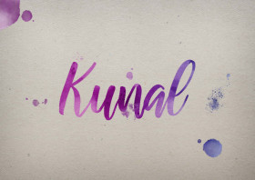 Kunal Watercolor Name DP