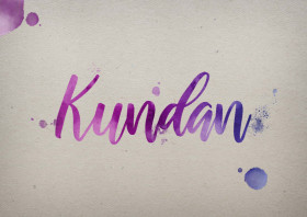 Kundan Watercolor Name DP