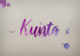 Kunta Watercolor Name DP