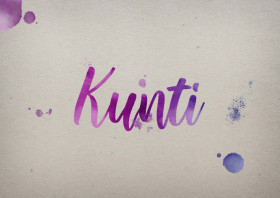 Kunti Watercolor Name DP