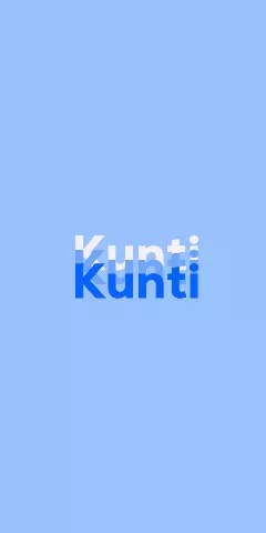 Name DP: Kunti