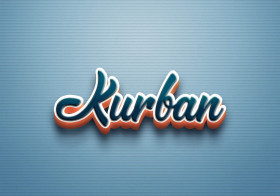 Cursive Name DP: Kurban