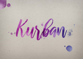 Kurban Watercolor Name DP